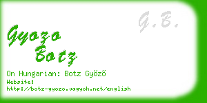 gyozo botz business card